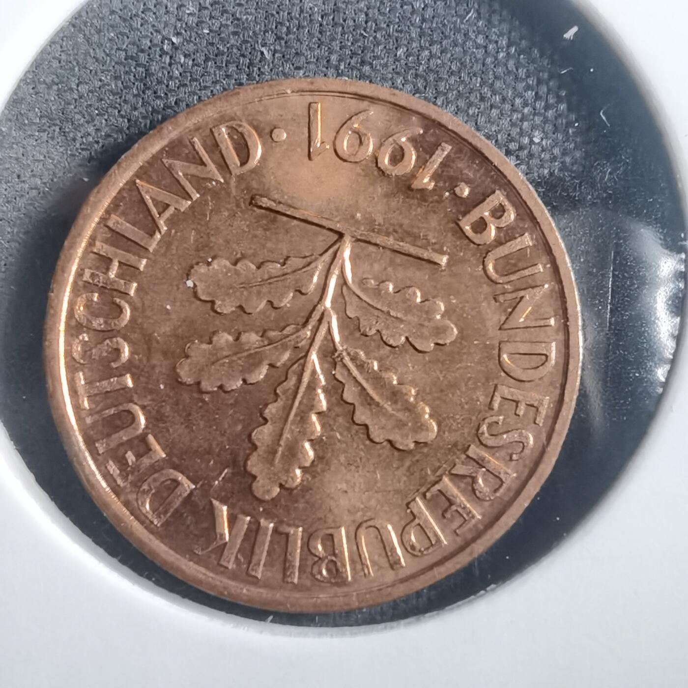 沼泽如烟--第904场 德国1991年2芬尼