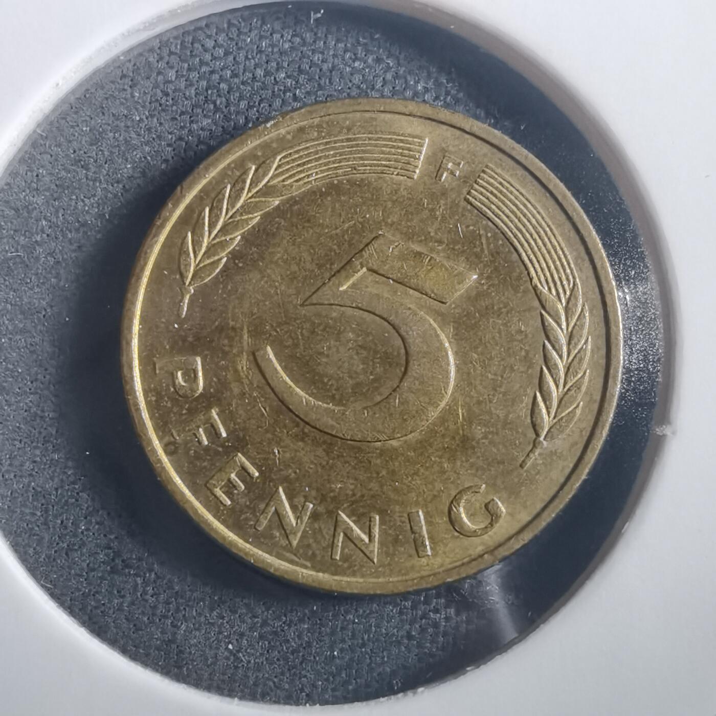 沼泽如烟--第904场 德国1991年5芬尼