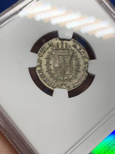 《竞宝斋》第438场 周日，周一，周二 3场连拍 （全场包邮） NGC AU55 奥属尼德兰 1789年 10L 银币 双面深打 品种不可错过