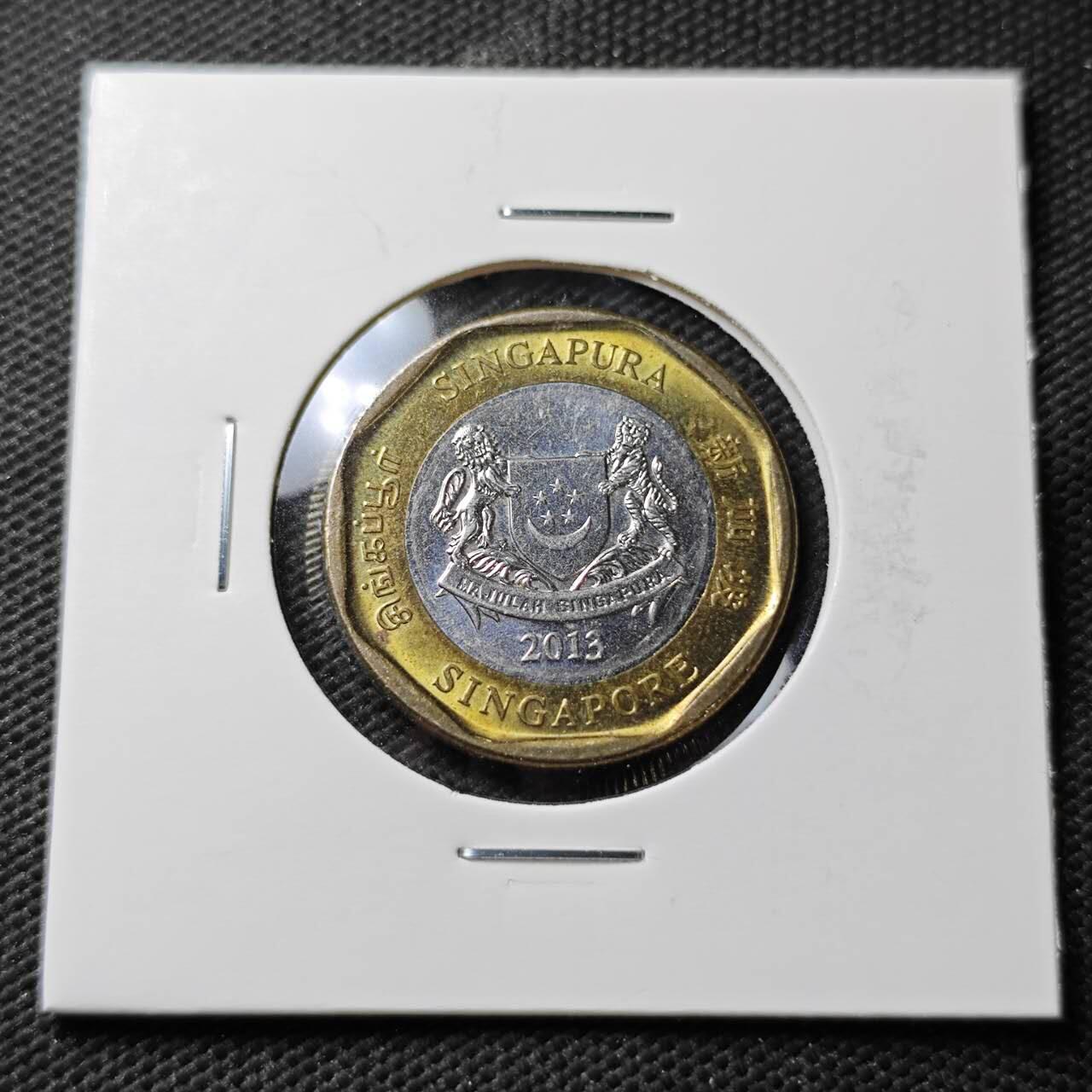 KK钱币收藏小铺  第371场  2月预留时间 周末发货  新加坡一元