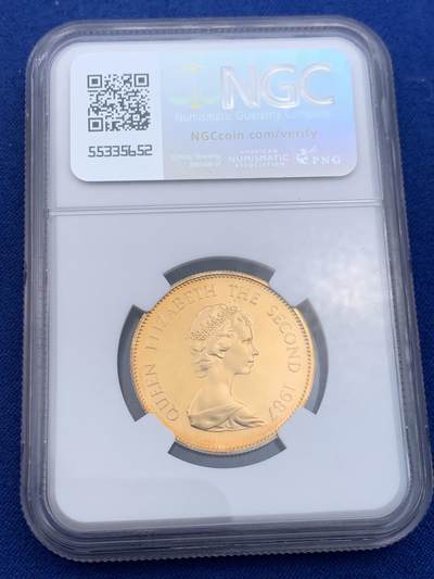 《竞宝斋》第438场 周日，周一，周二 3场连拍 （全场包邮） NGC PF69UC 1987香港兔年精制千元生肖金币 英国皇家造币厂原盒带证书 精美高浮雕 15.98克 917金 proof版发行较少 黄金继续强势保值抗险