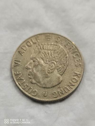 外国钱币 - 67年瑞典1克郎