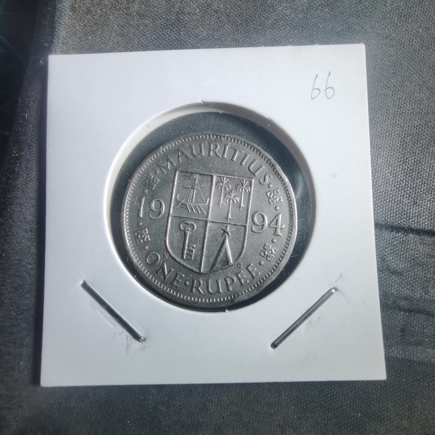 沼泽如烟--第904场 毛里求斯1994年1卢比