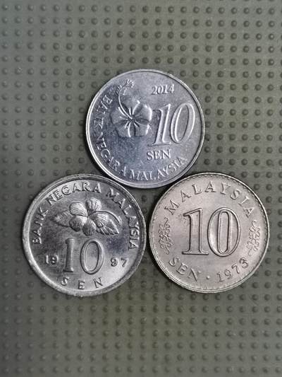 2025年第118场各国散币拍卖（总第118场） - 马来西亚10仙3枚