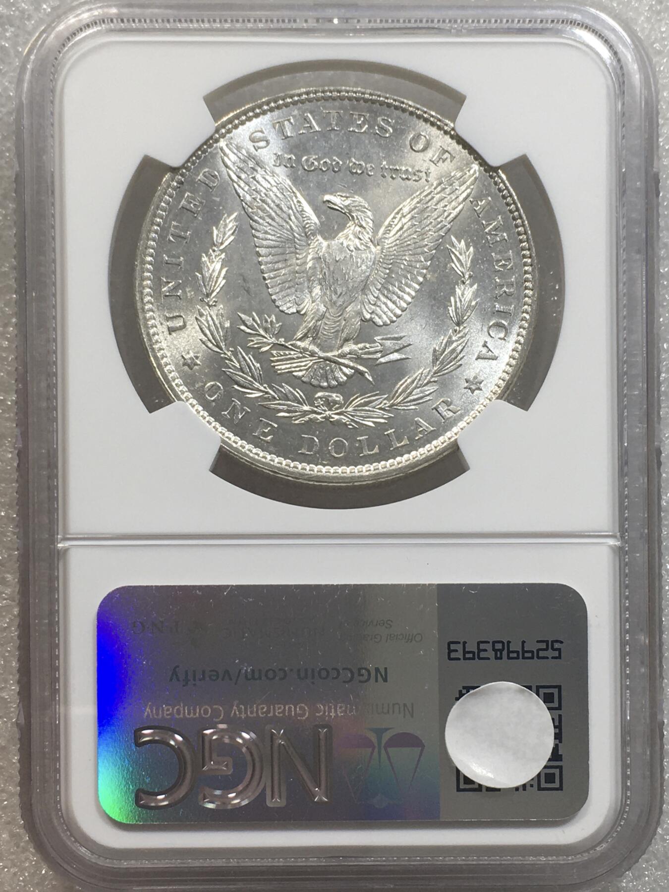 世界钱币专场拍卖 每周二开拍 NGCMS62美国1888年摩根女神一美元银币