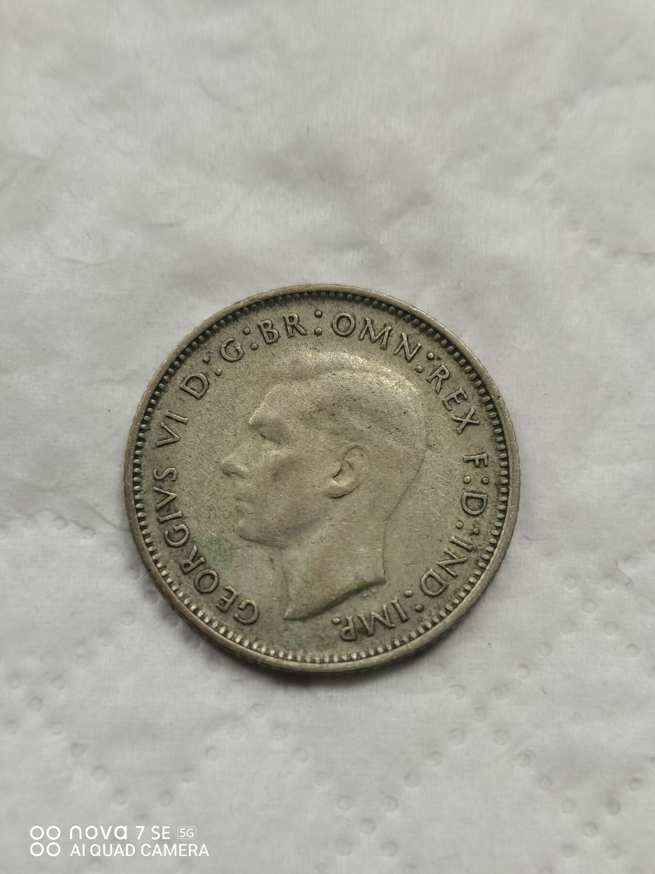 外国钱币 46年澳大利亚6便士