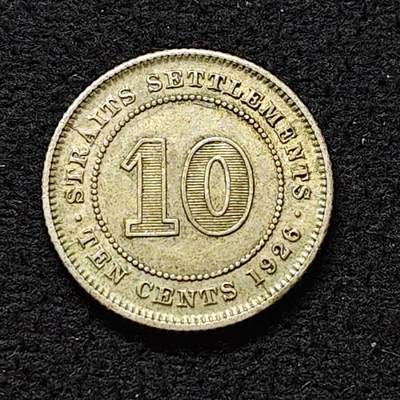 【全场包邮】纯粹捡漏拍478场（免费代拍第15场） - 英属海峡1926年乔治五世10分银币