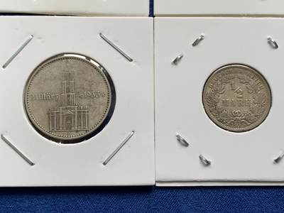 《竞宝斋》第438场 周日，周一，周二 3场连拍 （全场包邮） 八枚一组 德国日本民国半圆桑给巴尔蒙巴萨 细节见图