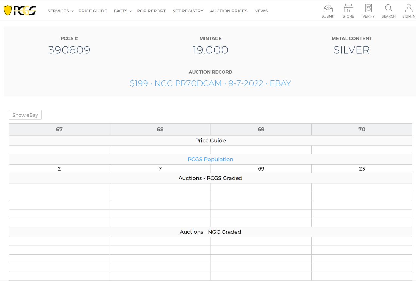 PThappally收藏第54次拍卖，英联邦地区硬币纸币  澳大利亚 2000 50分  15.55 g 银币 PCGS PR67DCAM