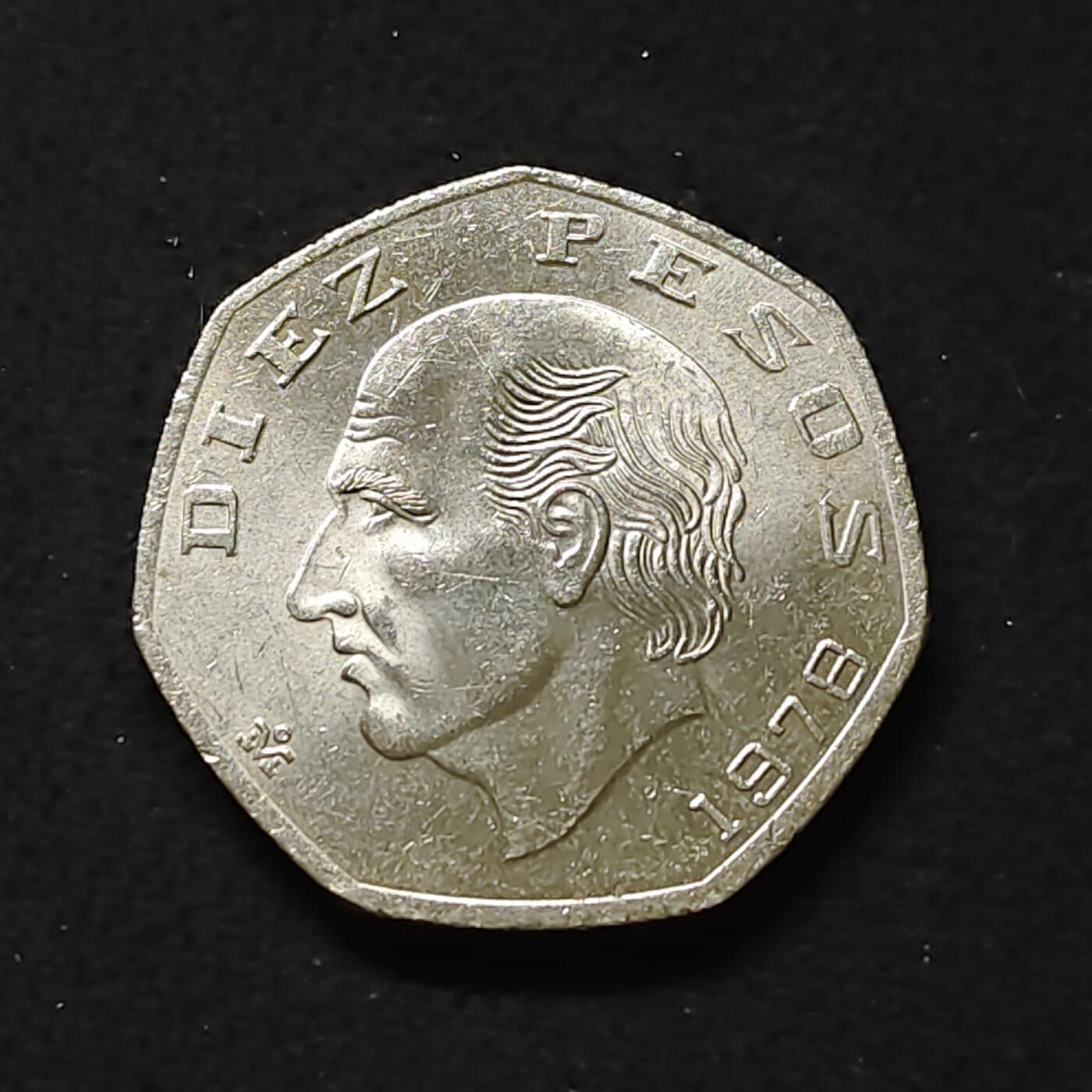 【全场包邮】纯粹捡漏拍478场（免费代拍第15场） 墨西哥1978年10比索伊达尔戈