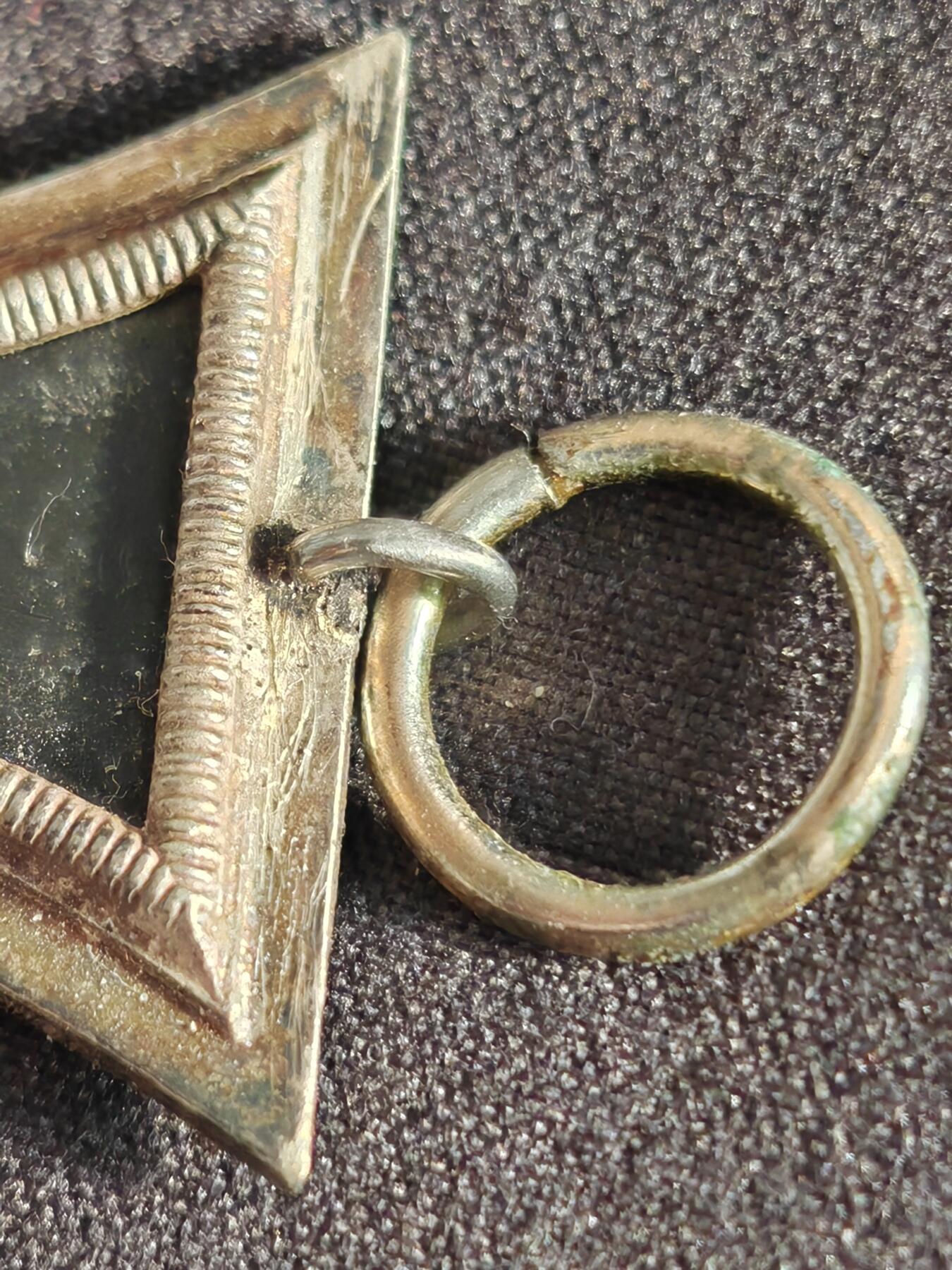 时顺第二十五拍 德国二级铁十字奖章，章体无开缝，环重焊