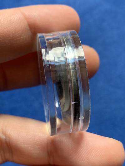 《竞宝斋》第438场 周日，周一，周二 3场连拍 （全场包邮） 波兰2008年10兹罗提精制银币 波兰人在北美定居400周年（詹姆斯敦，美国也发行相应主题纪念币。中间是玻璃） 14.14克 925银