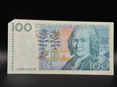 【淘币小摊】限时拍第八百拍  纸币场  满百包邮可预留两周  周一统一发货  - 瑞典100克朗