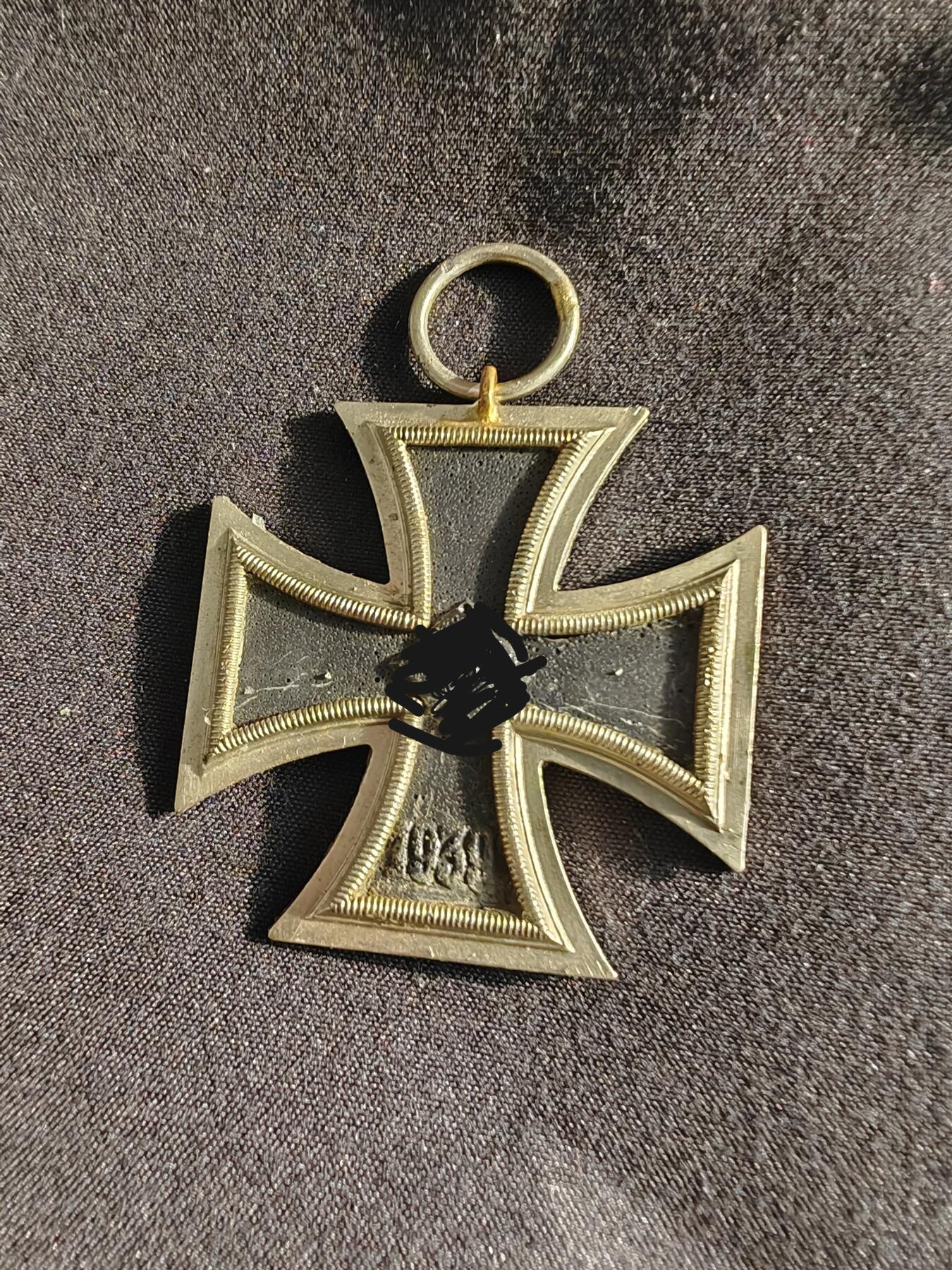 时顺第二十五拍 德国二级铁十字，林茨方向出土修复，品相差