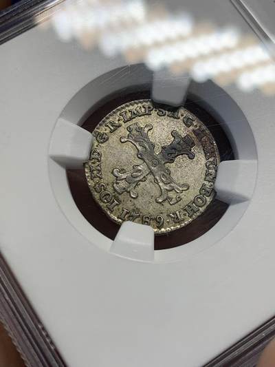 《竞宝斋》第438场 周日，周一，周二 3场连拍 （全场包邮） NGC AU55 奥属尼德兰 1789年 10L 银币 双面深打 品种不可错过