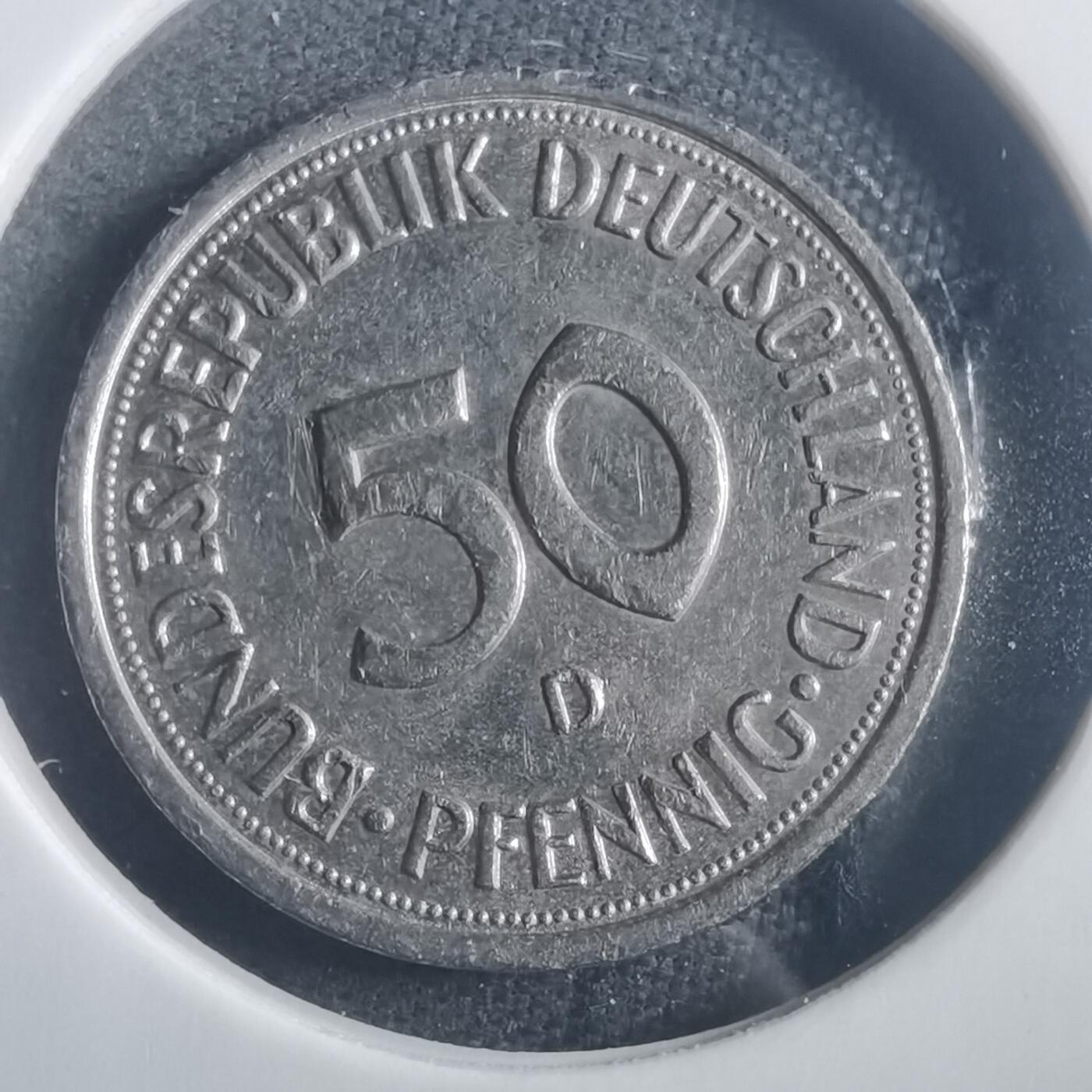 沼泽如烟--第904场 德国1982年50芬尼