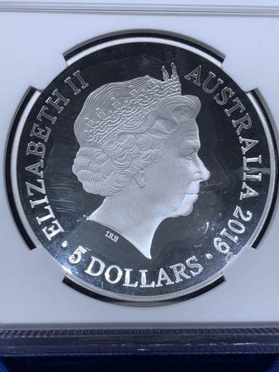 《竞宝斋》第438场 周日，周一，周二 3场连拍 （全场包邮） NGC PF69UC 澳大利亚2019年发行的1626新世界地图-西半球弧形5澳元纪念银币（重1盎司，币径39.62MM，发行量5000枚，盒证齐全）