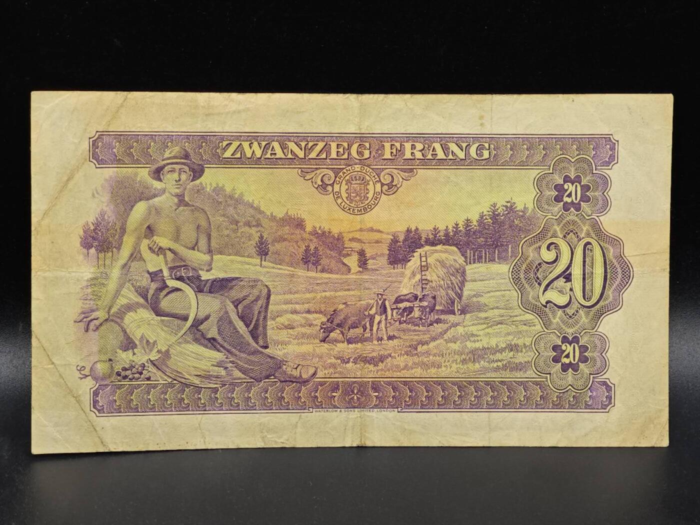 【淘币小摊】限时拍第八百拍  纸币场  满百包邮可预留两周  周一统一发货  卢森堡1943年20法郎