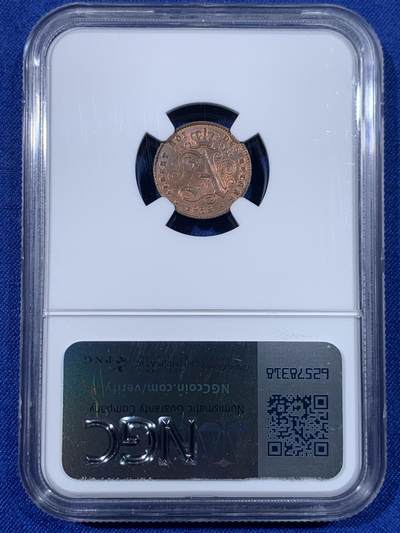 《竞宝斋》第438场 周日，周一，周二 3场连拍 （全场包邮） NGC MS63RB 比利时 1912年 狮子 1分 铜币 少见红光早期铜币 比利时经典品种