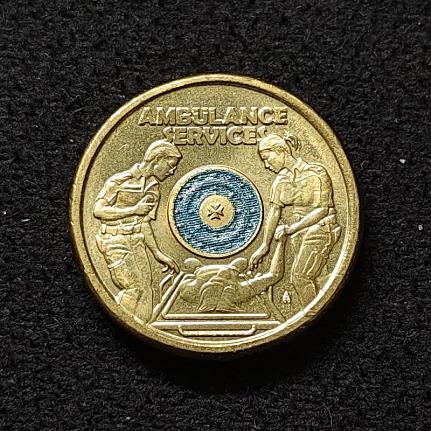 【全场包邮】纯粹捡漏拍478场（免费代拍第15场） 澳大利亚2021年2元急救医疗彩色纪念币