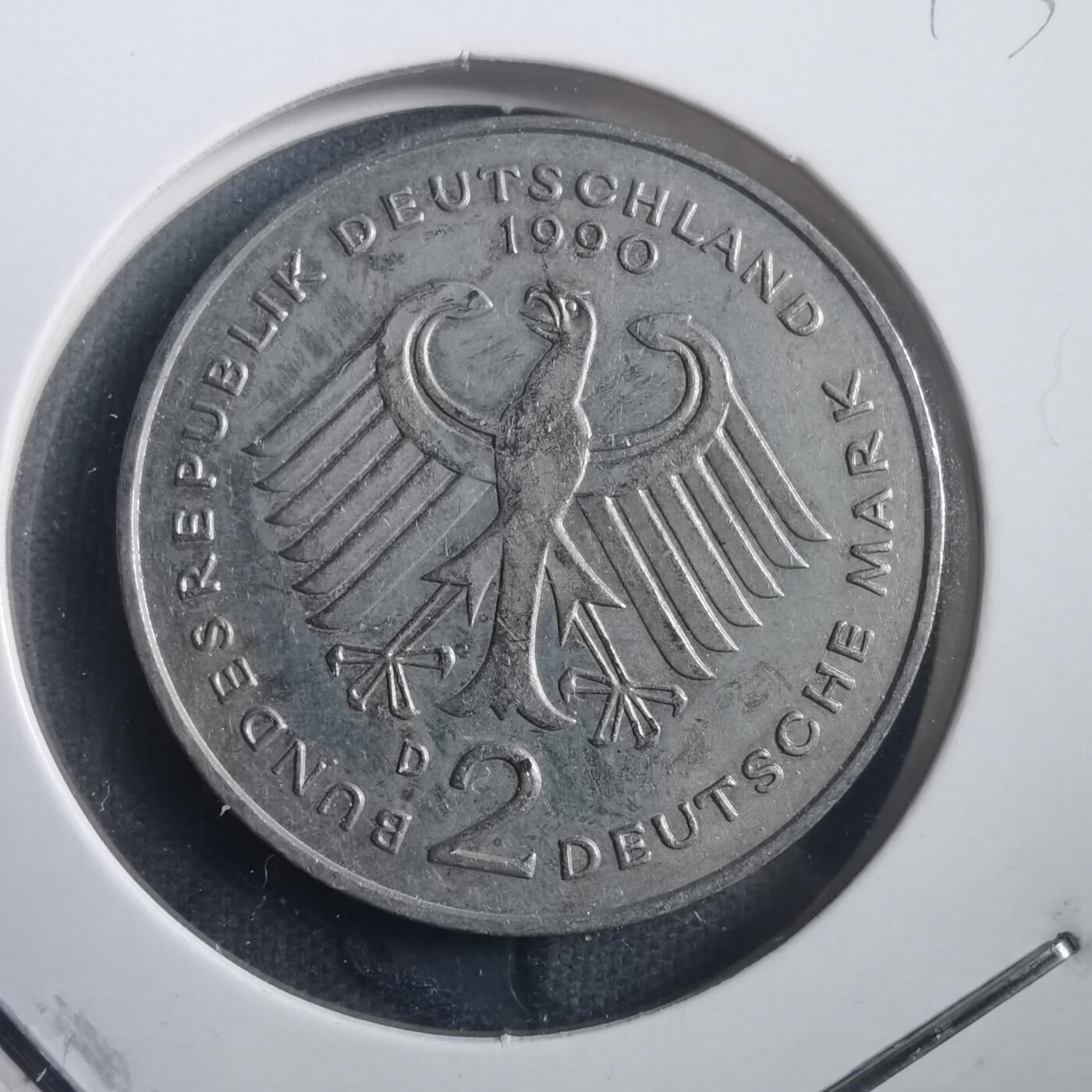 沼泽如烟--第904场 德国1990年2马克