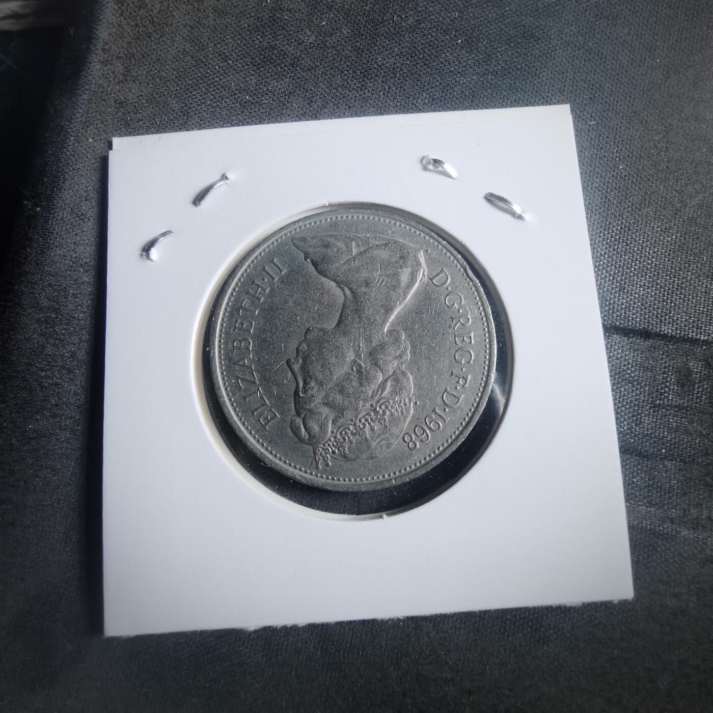 沼泽如烟--第904场 英国1968年10便士