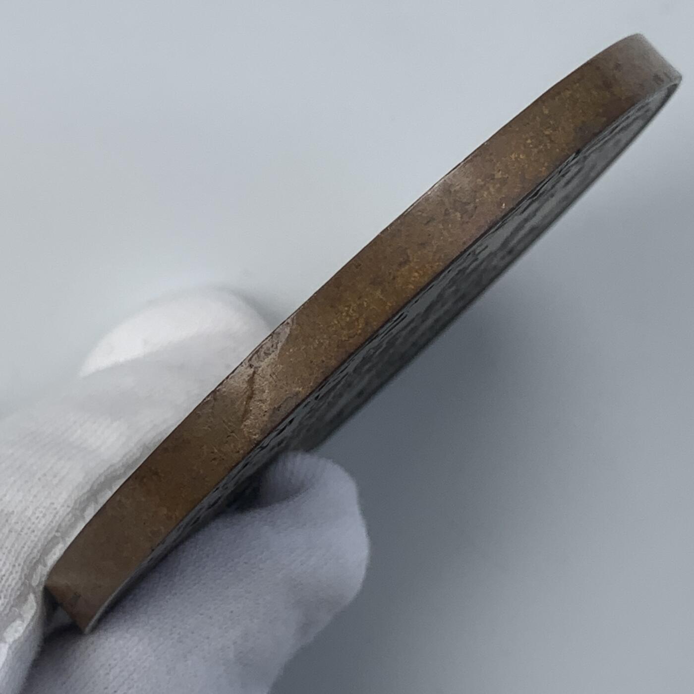 掌中浮雕-藏着的欧洲第042场 1871年法国巴黎航空功勋纪念铜章 ，1870/1871年在巴黎防御中使用热气球，75.4mm，201.48g