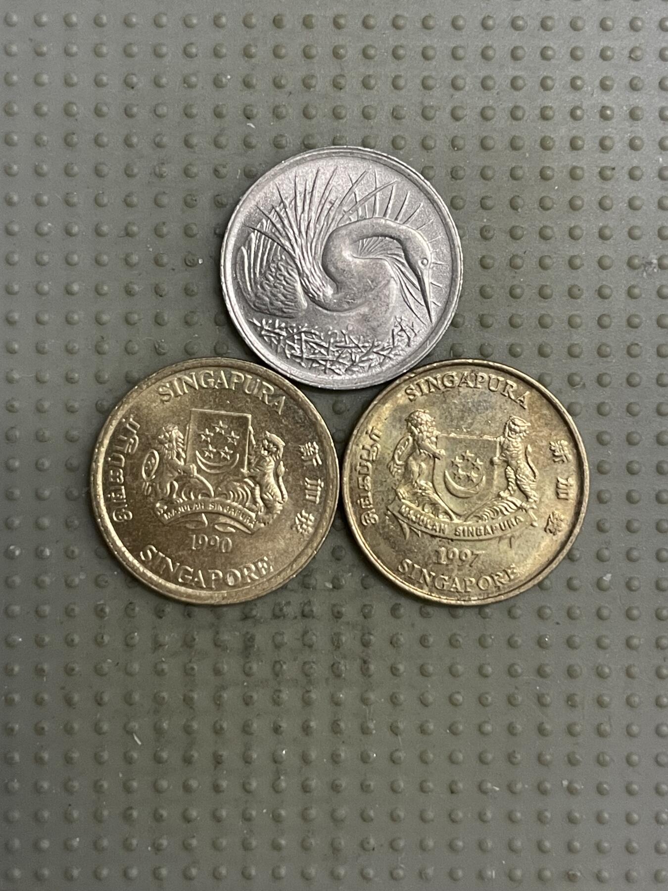 2025年第118场各国散币拍卖（总第118场） 新加坡5分3枚不同