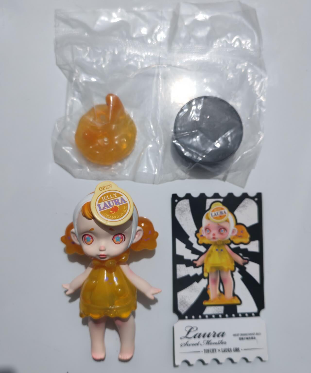 正版盲盒专场 Laura甜蜜妖怪系列 甜橘子幽灵果冻
