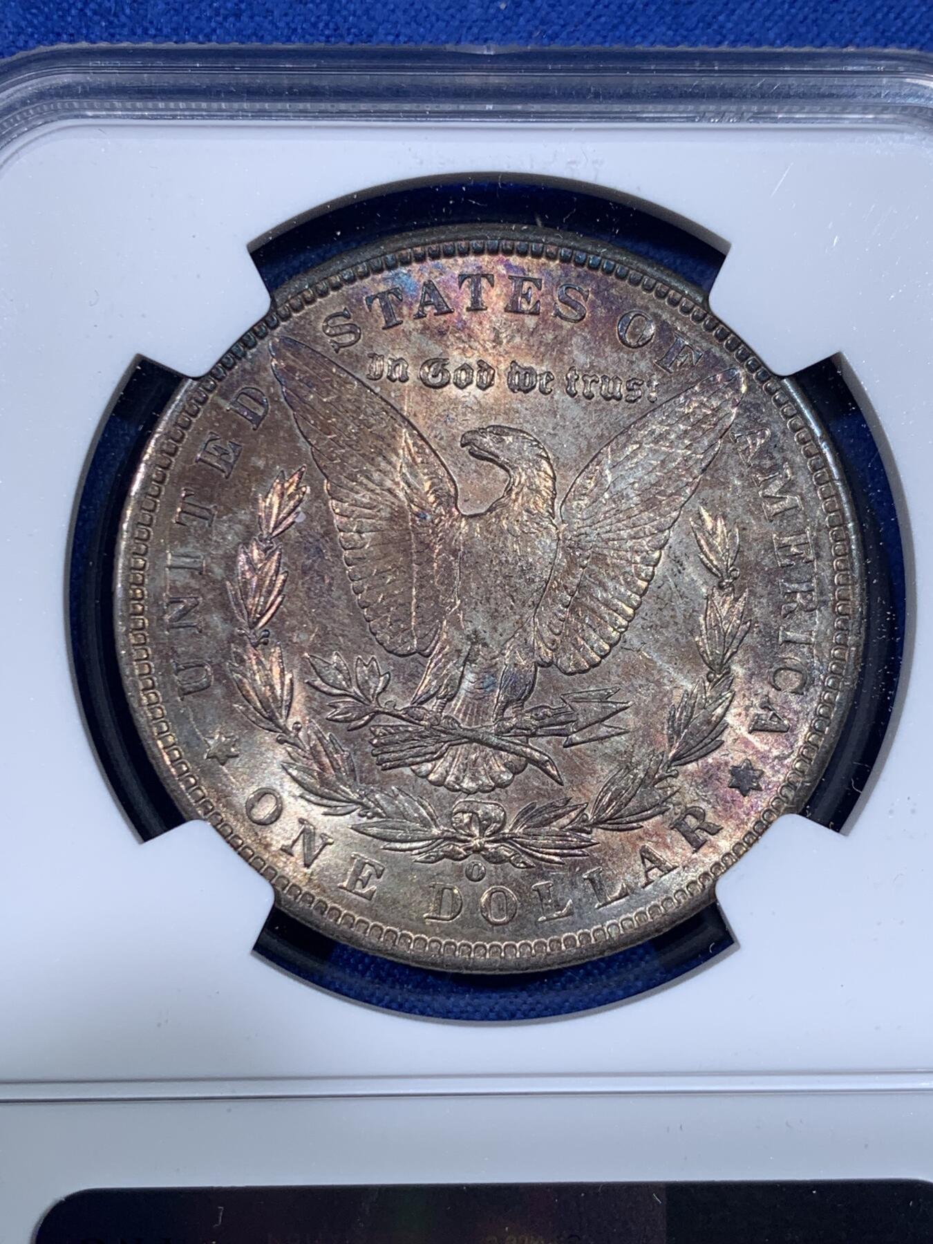 《竞宝斋》第438场 周日，周一，周二 3场连拍 （全场包邮） NGC MS62 美国 1900年 摩根 1美圆银币