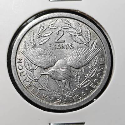 KK钱币收藏小铺  第372场  2月预留时间 周末发货 -  1949法属新喀里多尼亚2法郎