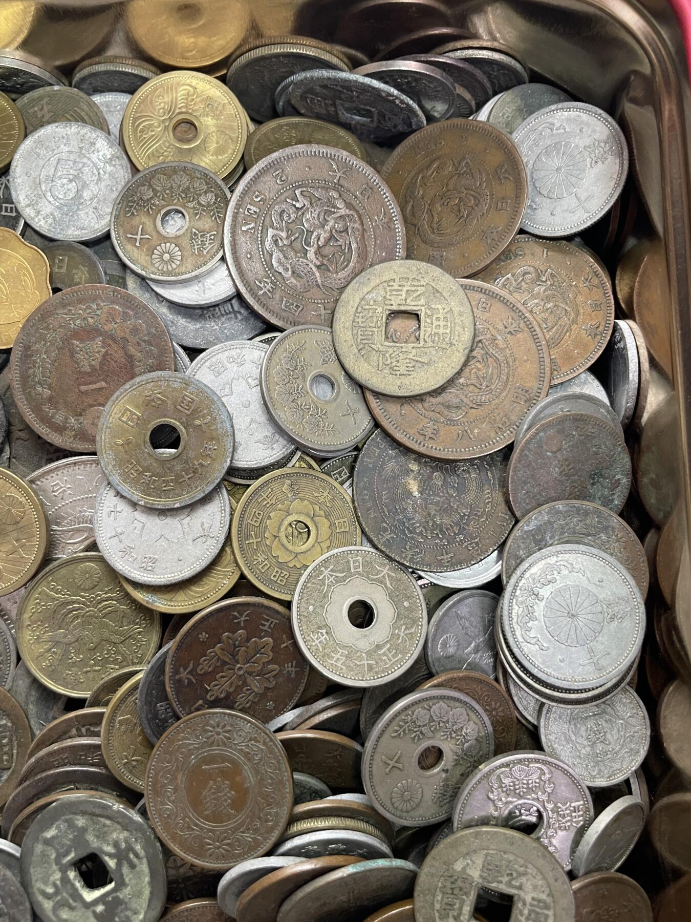 回流1115 日本明治-昭和时期硬币4公斤 无破、裂、烂