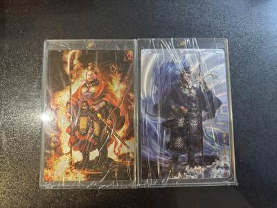 童年记忆卡牌第四期 - 张墨一亲签 水火二将一对 水将大重影极其稀少