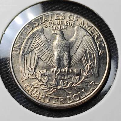 KK钱币收藏小铺  第372场  2月预留时间 周末发货 -  1990美国25分 好品