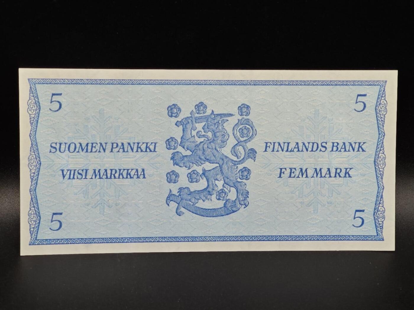 【淘币小摊】限时拍第八百拍  纸币场  满百包邮可预留两周  周一统一发货  芬兰1963年5马克