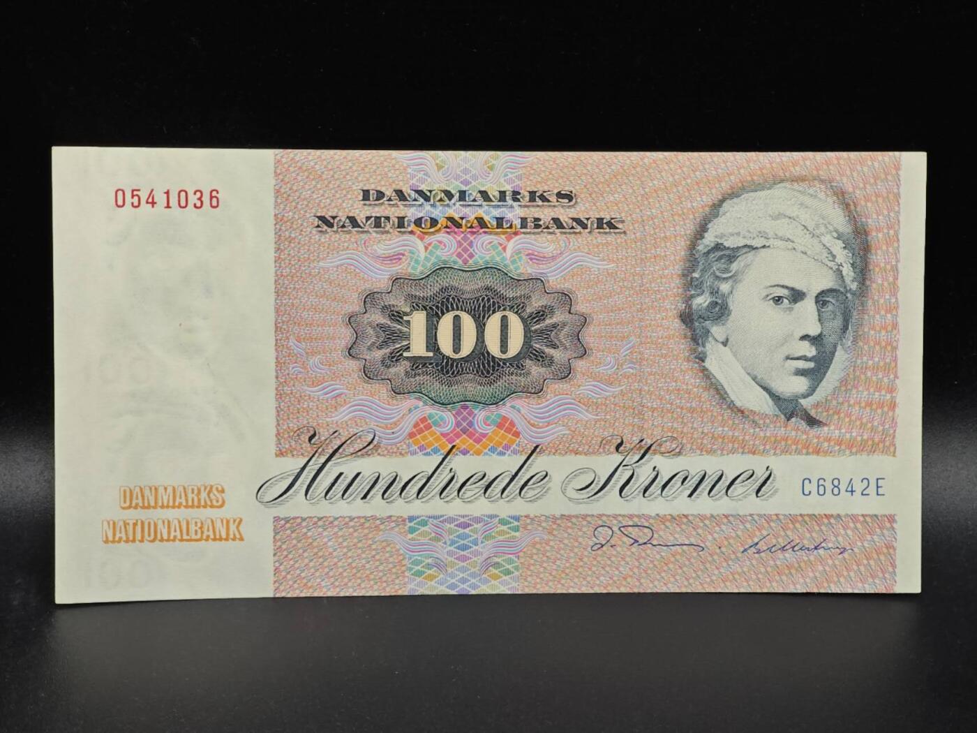 【淘币小摊】限时拍第八百拍  纸币场  满百包邮可预留两周  周一统一发货  丹麦1972年100克朗