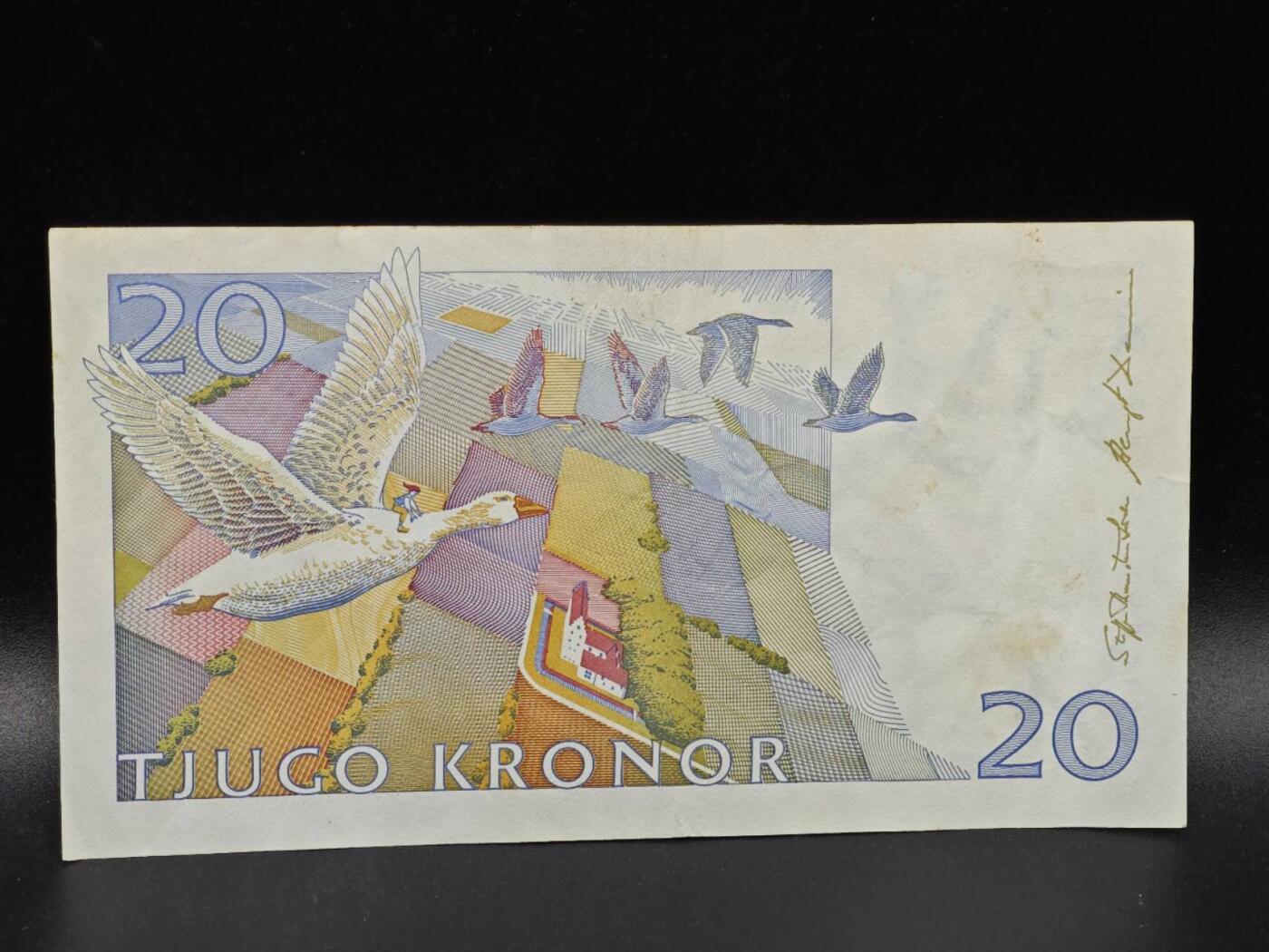【淘币小摊】限时拍第八百拍  纸币场  满百包邮可预留两周  周一统一发货  瑞典20克朗骑鹅旅行记