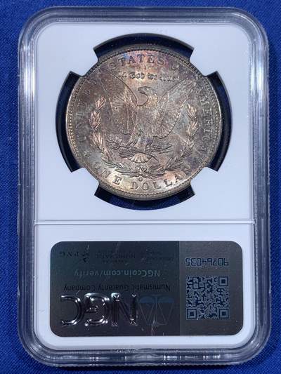 《竞宝斋》第438场 周日，周一，周二 3场连拍 （全场包邮） NGC MS62 美国 1900年 摩根 1美圆银币