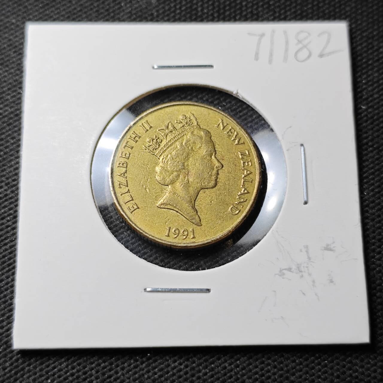 KK钱币收藏小铺  第371场  2月预留时间 周末发货  新西兰1元