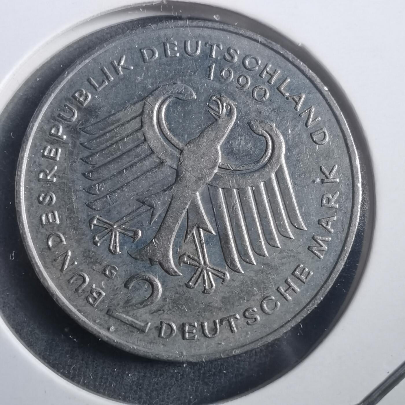 沼泽如烟--第904场 德国1990年2马克