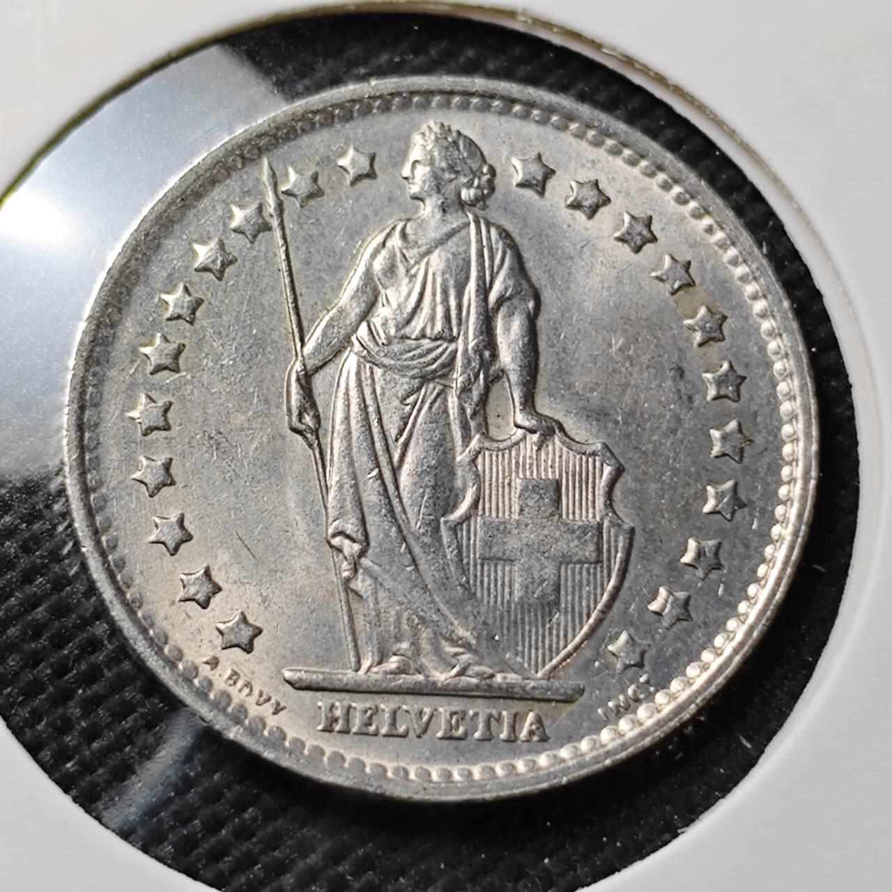 KK钱币收藏小铺  第371场  2月预留时间 周末发货  1970瑞士1法郎