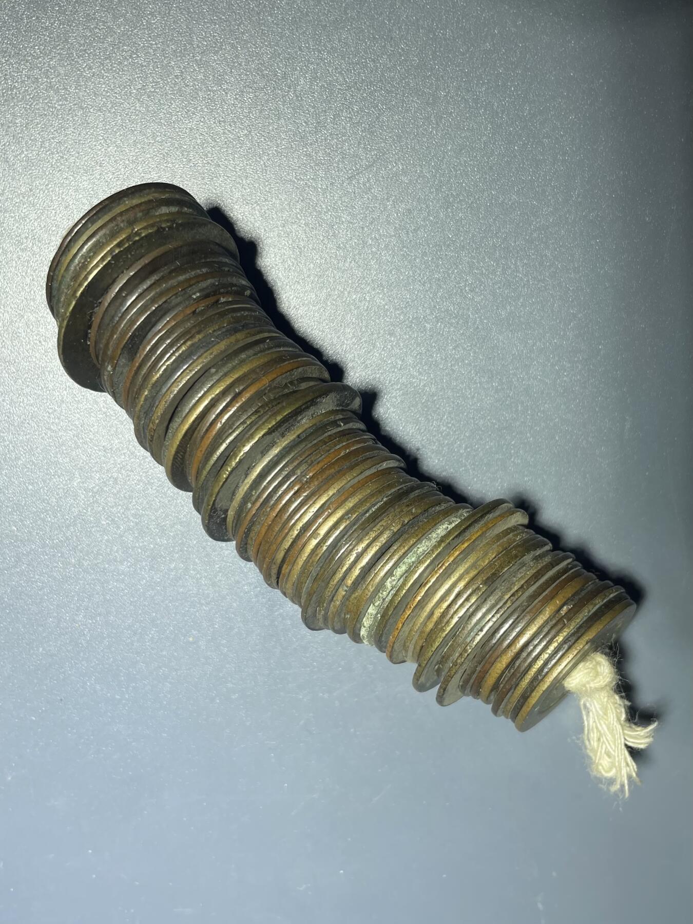 回流1115 宽永通宝一串约60+枚