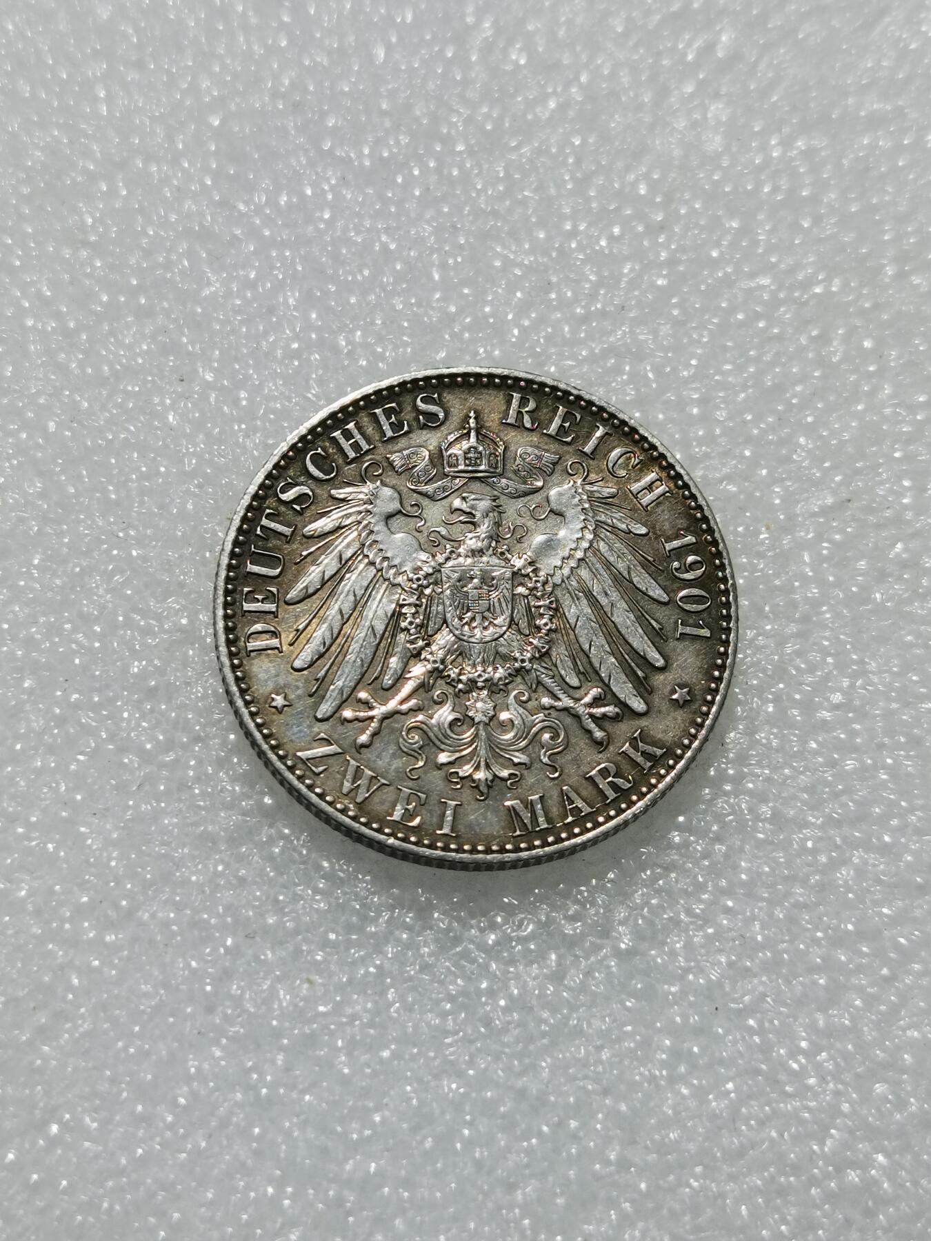 天下钱庄专场欢迎参拍 德国普鲁士建国200周年2马克银币