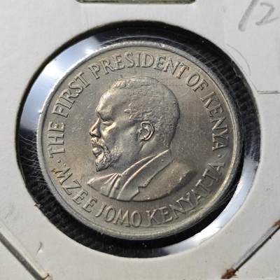 KK钱币收藏小铺  第372场  2月预留时间 周末发货 -  1969肯尼亚50分 