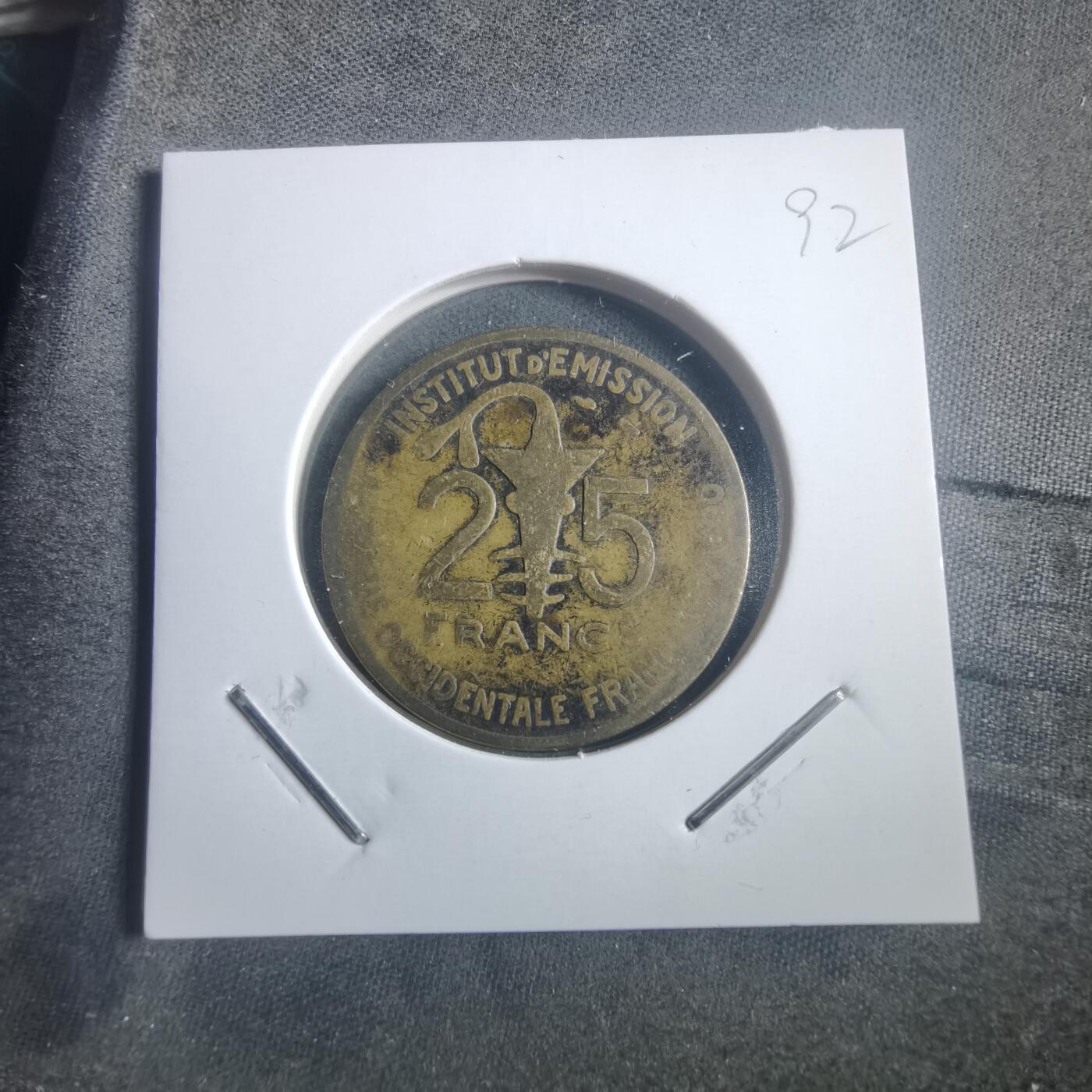 沼泽如烟--第904场 西非1957年25法郎