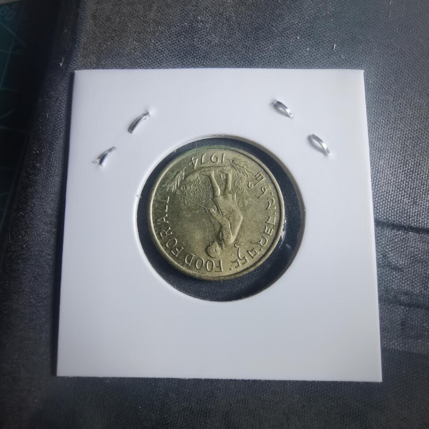 沼泽如烟--第904场 不丹1974年FAO纪念币