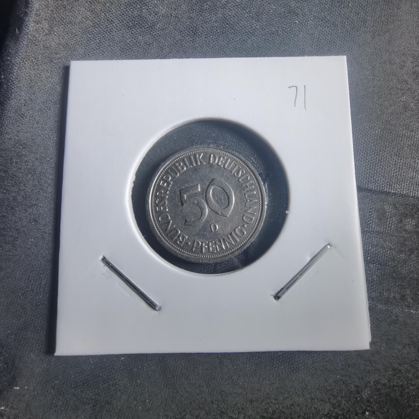 沼泽如烟--第904场 德国1982年50芬尼