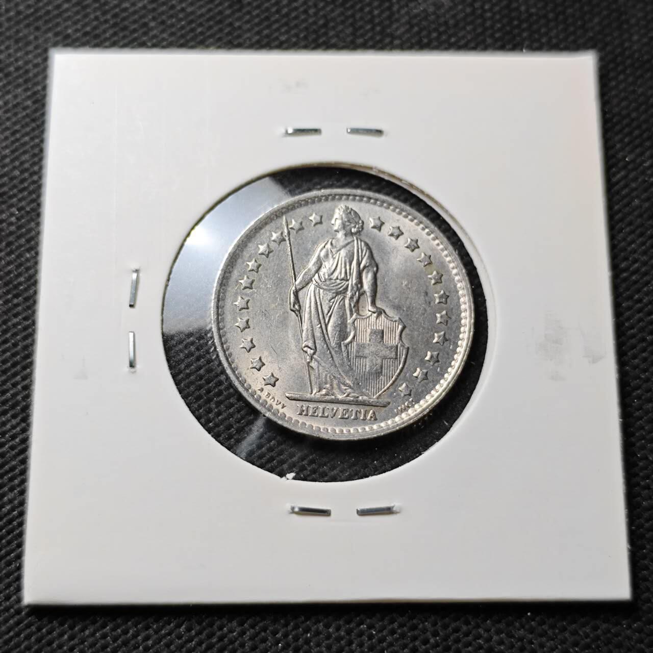 KK钱币收藏小铺  第371场  2月预留时间 周末发货  1970瑞士1法郎