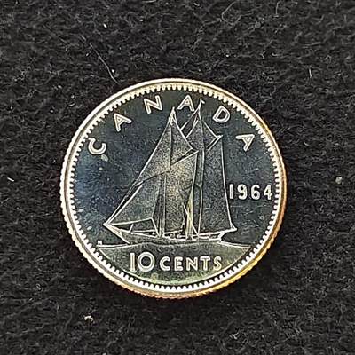 【全场包邮】纯粹捡漏拍478场（免费代拍第15场） - 加拿大1964年10分银币