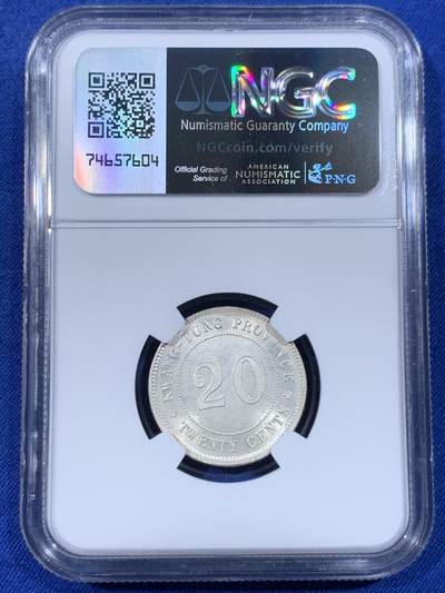 《竞宝斋》第438场 周日，周一，周二 3场连拍 （全场包邮） NGC UNCD 民国十年1921年广东贰毫银币